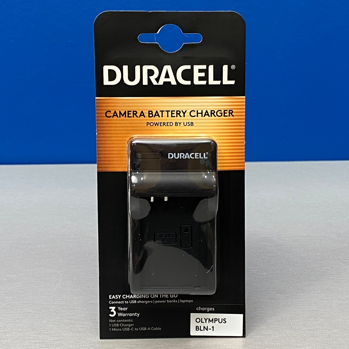 Carregador Duracell - Olympus BLN-1 (E-M1/ E-M5/ E-M5 MKII/ PEN-F)