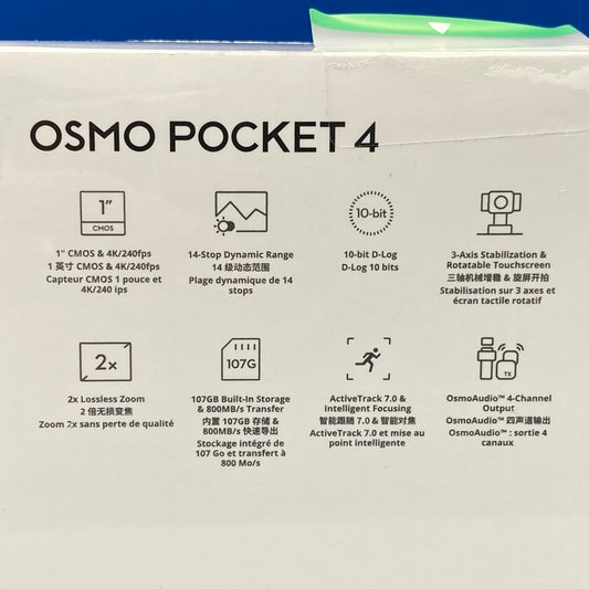 DJI Osmo Pocket 4 | Standard Combo | NOVO