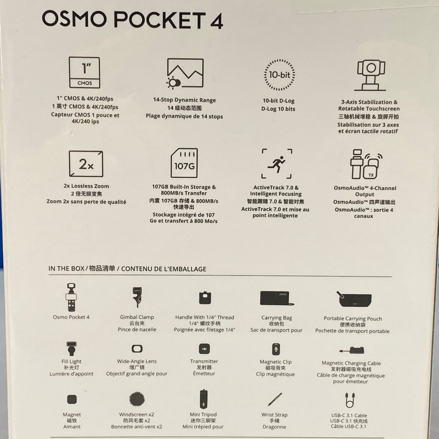 DJI Osmo Pocket 4 | Creator Combo | NOVO