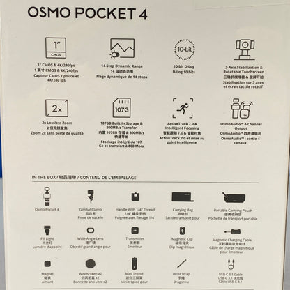 DJI Osmo Pocket 4 | Creator Combo | NOVO