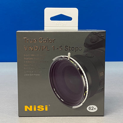 NiSi ND-Vario True Color VND/PL 1-5 Stops - 62mm (ND Variável + CPL) - NOVO