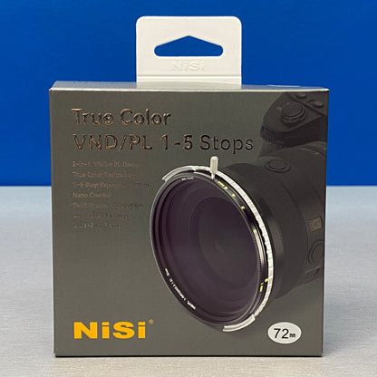 NiSi ND-Vario True Color VND/PL 1-5 Stops - 72mm (ND Variável + CPL) - NOVO