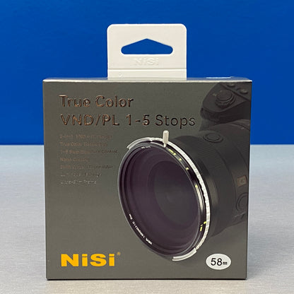 NiSi ND-Vario True Color VND/PL 1-5 Stops - 58mm (ND Variável + CPL) - NOVO