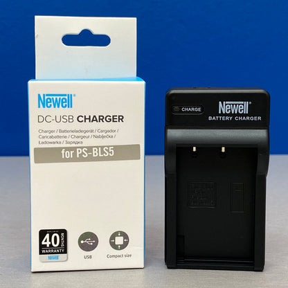 Carregador Newell BCS-5 - Bateria Olympus BLS-1/BLS-5/BLS-50 - NOVO