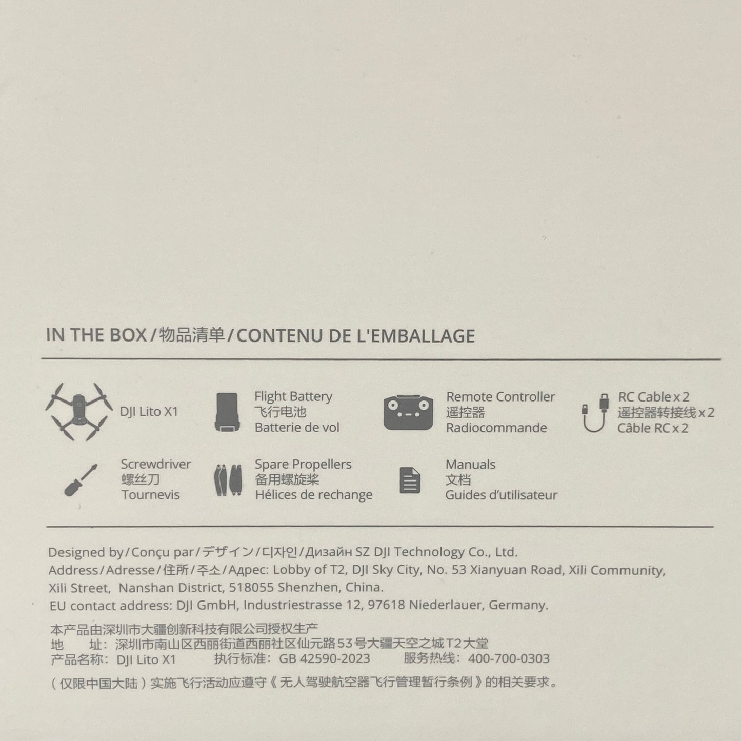 DJI Lito X1 | RC-N3 | NOVO