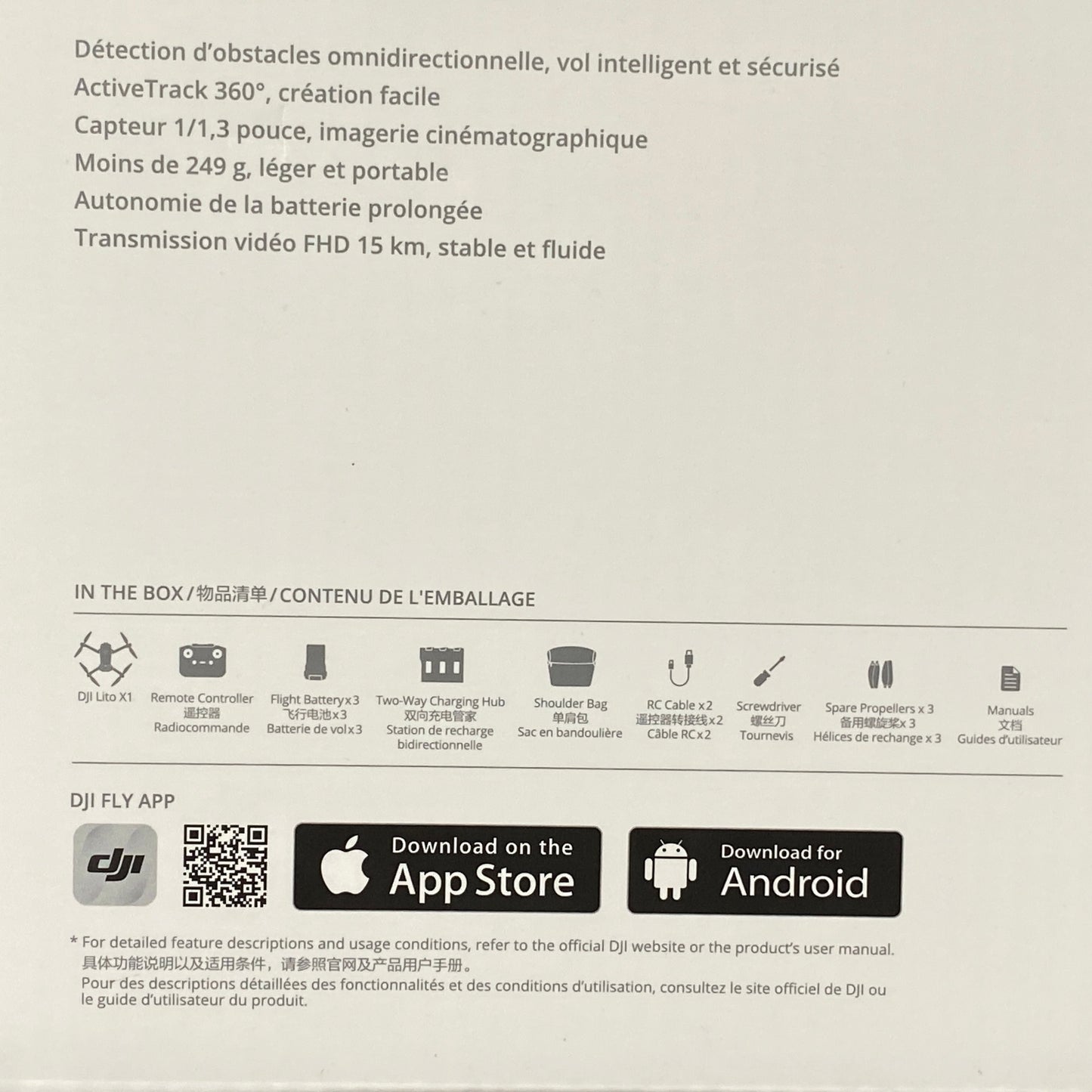 DJI Lito X1 Fly More Combo | RC-N3 | NOVO
