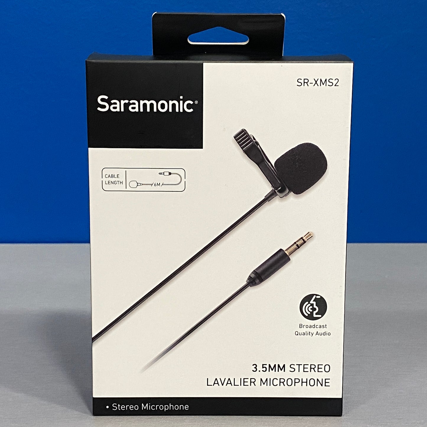 Saramonic SR-XMS2 (3.5mm Stereo Lavalier Microphone) - NOVO
