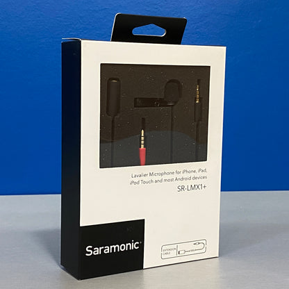 Saramonic SR-LMX1+ (Lavalier Clip-on Microphone - iOS | Android) - NOVO