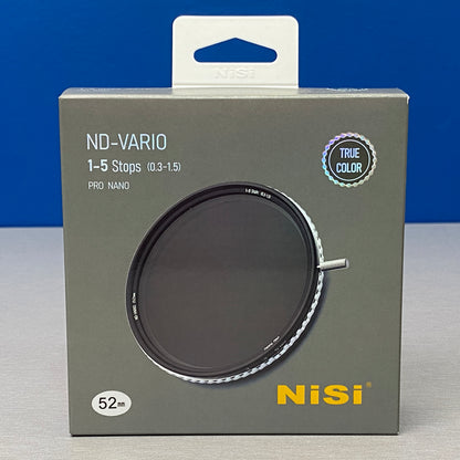 NiSi ND-Vario True Color 1-5 Stops - 52mm (ND Variável) - NOVO