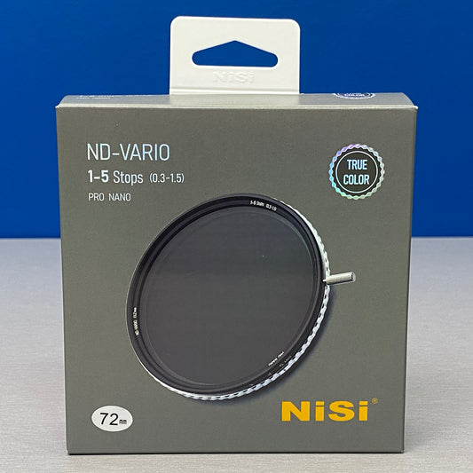NiSi ND-Vario True Color 1-5 Stops - 72mm (ND Variável) - NOVO