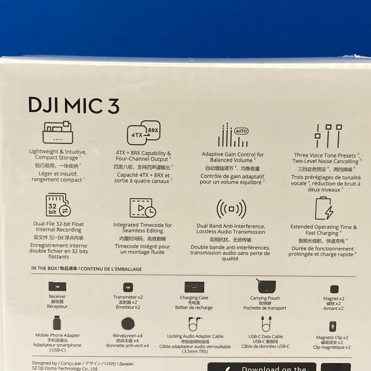 DJI Mic 3 (2 TX + 1 RX + Charging Case) | NOVO