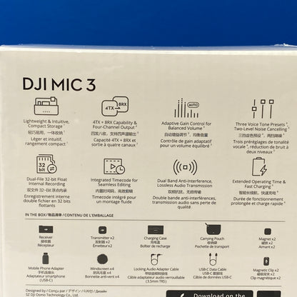 DJI Mic 3 (2 TX + 1 RX + Charging Case) | NOVO