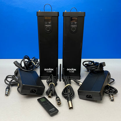 Kit Duplo Godox VL300 | LED | 300W + 300W