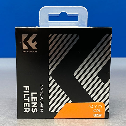 K&F Concept CPL Slim 43mm (Filtro Polarizador Circular) - NOVO