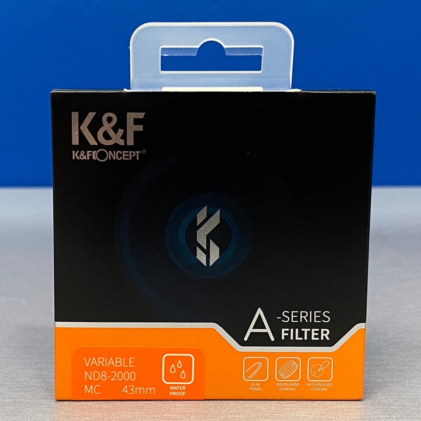 K&F Concept ND8-2000 Slim 43mm (Filtro ND Variável) - NOVO
