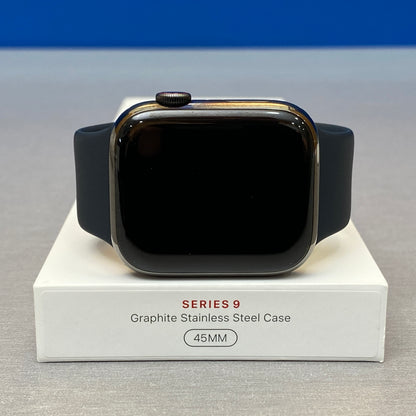 Apple Watch Series 9 | 45mm | Graphite Stainless Steel | GPS + Cellular