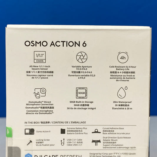 DJI Osmo Action 6 | Standard Combo | NOVO