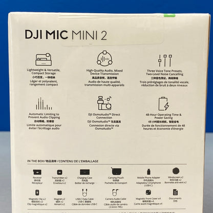 DJI Mic Mini 2 | 2 TX + 1 RX + Charging Case | NOVO