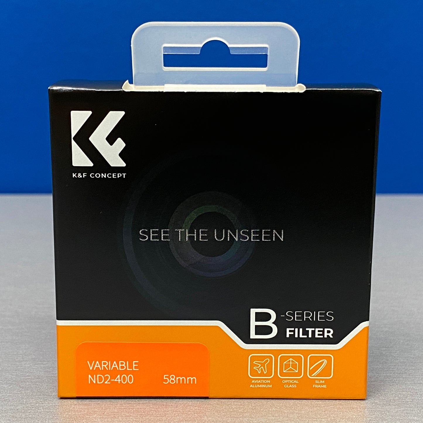 K&F Concept B-Series ND2-400 (Filtro ND Variável) - 58mm - NOVO