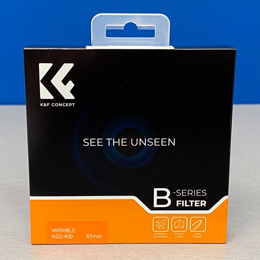 K&F Concept B-Series ND2-400 (Filtro ND Variável) - 67mm - NOVO