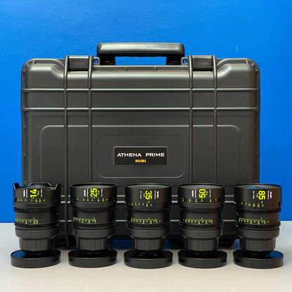 NiSi Athena Prime Kit | 14mm T2.4 | 25mm, 35mm, 50mm, 85mm T2.9 | PL-Mount | NOVAS