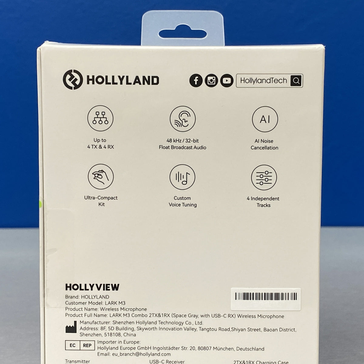 Hollyland Lark M3 Combo | 2TX + 1RX | NOVO