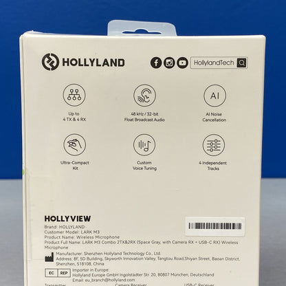 Hollyland Lark M3 Combo | 2TX + 2RX | NOVO