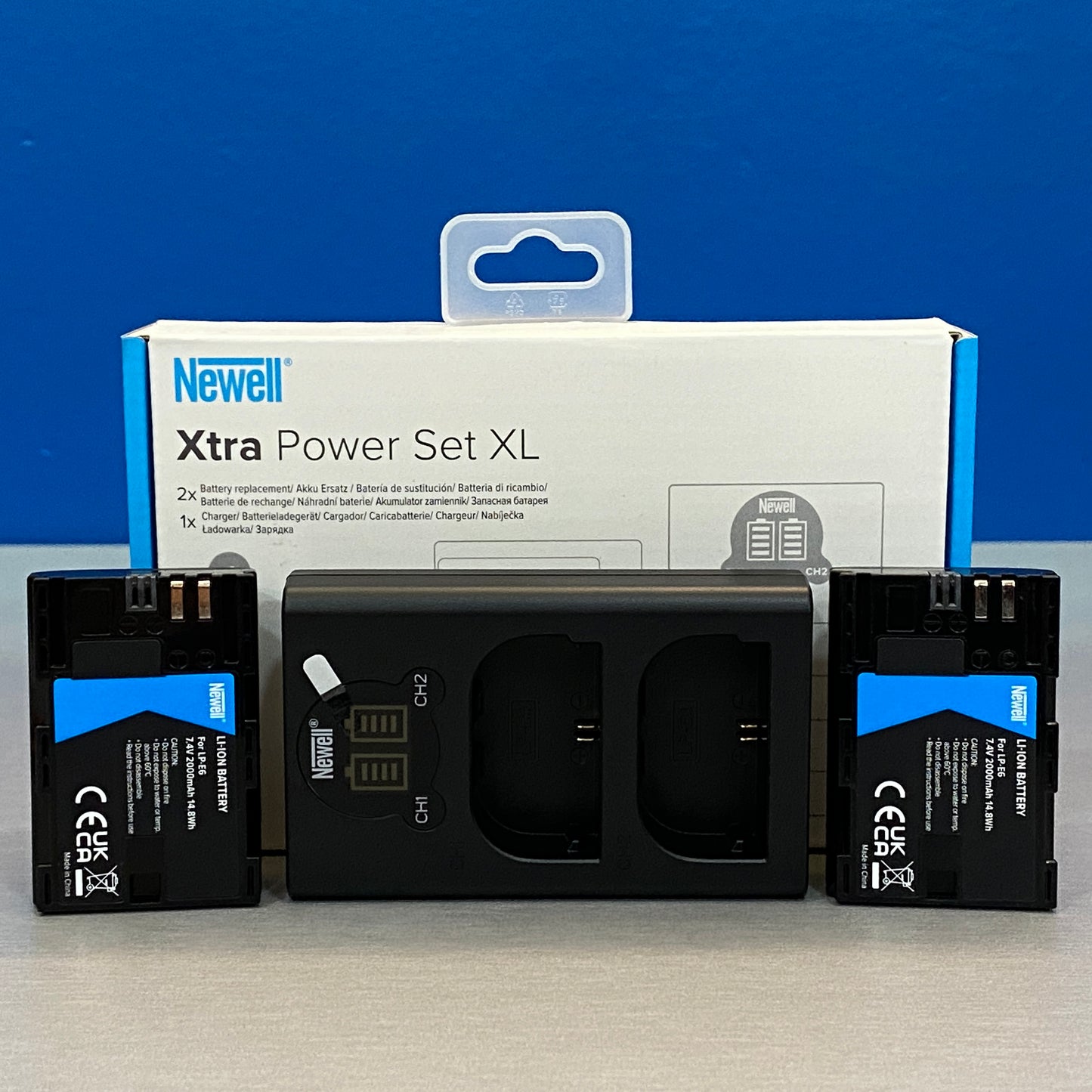 Carregador Duplo Newell + 2x Baterias Canon LP-E6 (NOVO)