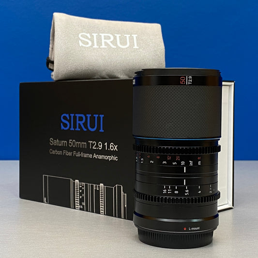 SIRUI Saturn 50mm T2.9 1.6x Anamorphic (Carbon Fiber) - NOVA