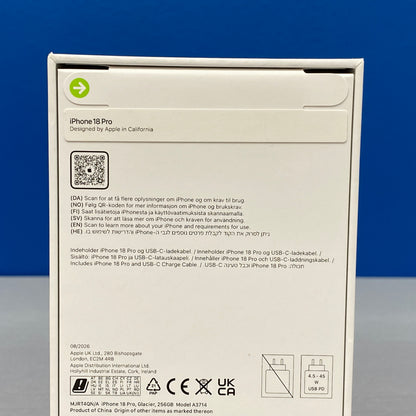 Apple iPhone 18 Pro 256GB | Glacier | NOVO | Stock disponivel em loja