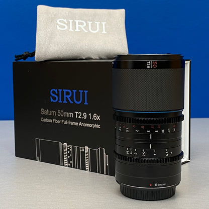 SIRUI Saturn 50mm T2.9 1.6x Anamorphic (Carbon Fiber) - NOVA