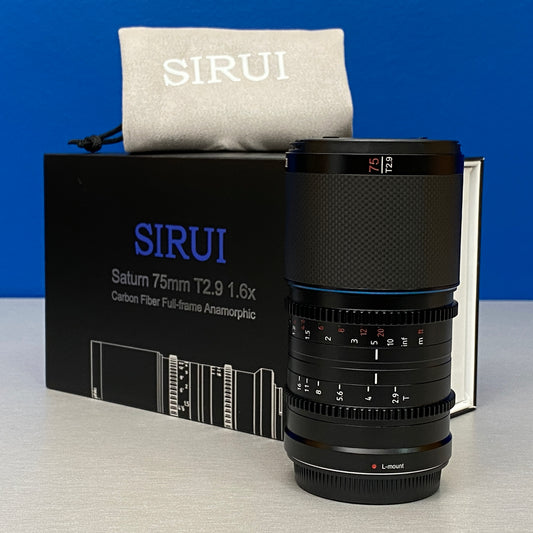 SIRUI Saturn 75mm T2.9 1.6x Anamorphic (Carbon Fiber) - NOVA