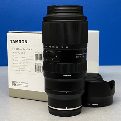 Tamron 50-400mm f/4.5-6.3 Di III VC VXD | Nikon Z