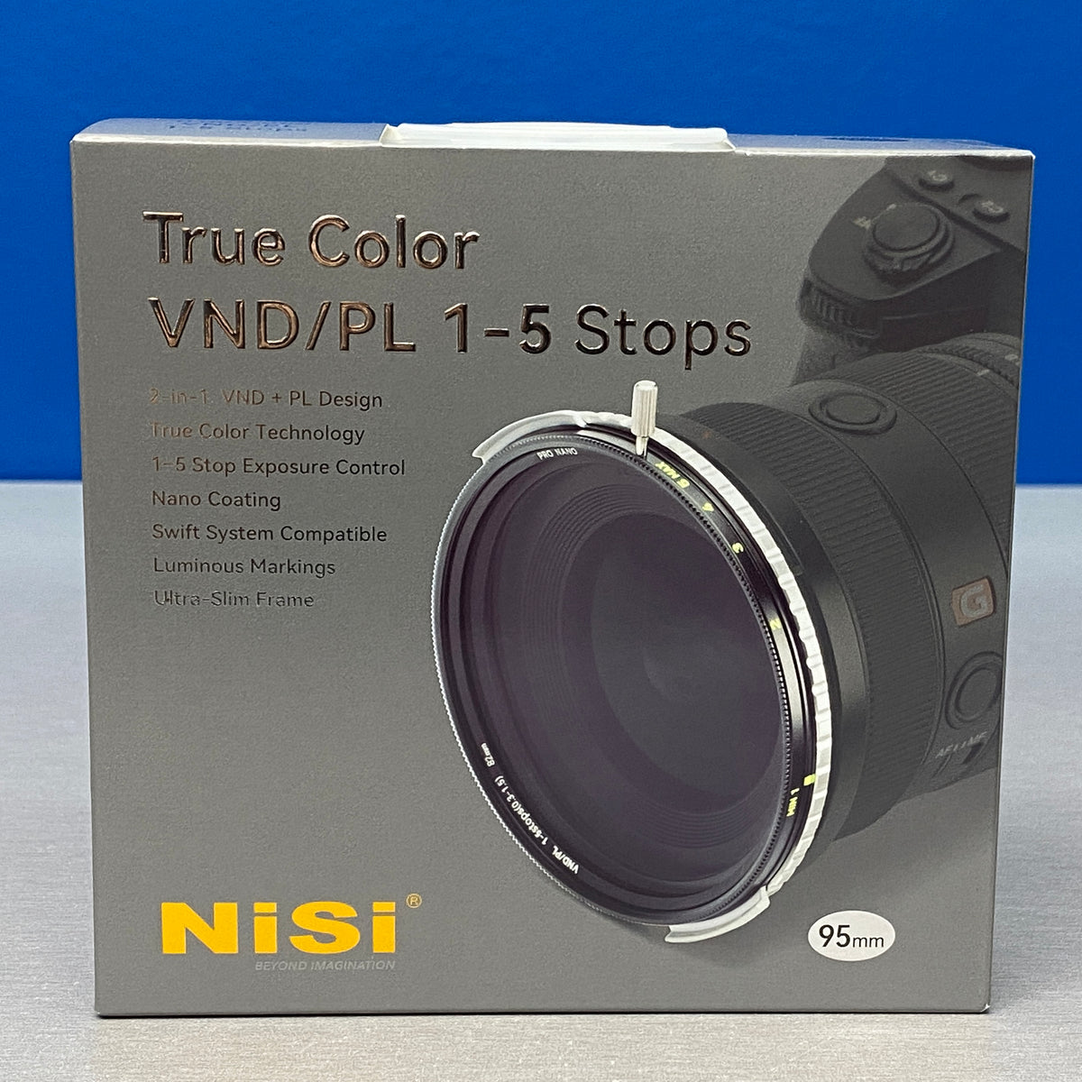 NiSi ND-Vario True Color VND/PL 1-5 Stops - 95mm (ND Variável + CPL) - NOVO
