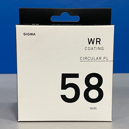 Filtro Sigma WR Circular PL - CPL (58mm) - NOVO