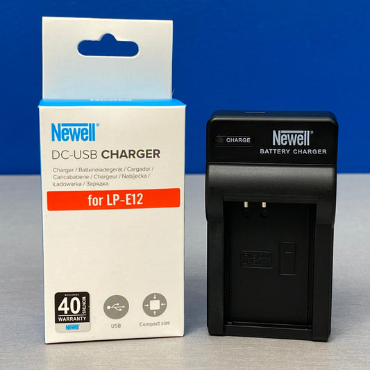 Carregador Newell (LC-E12) - Bateria Canon LP-E12 | NOVO