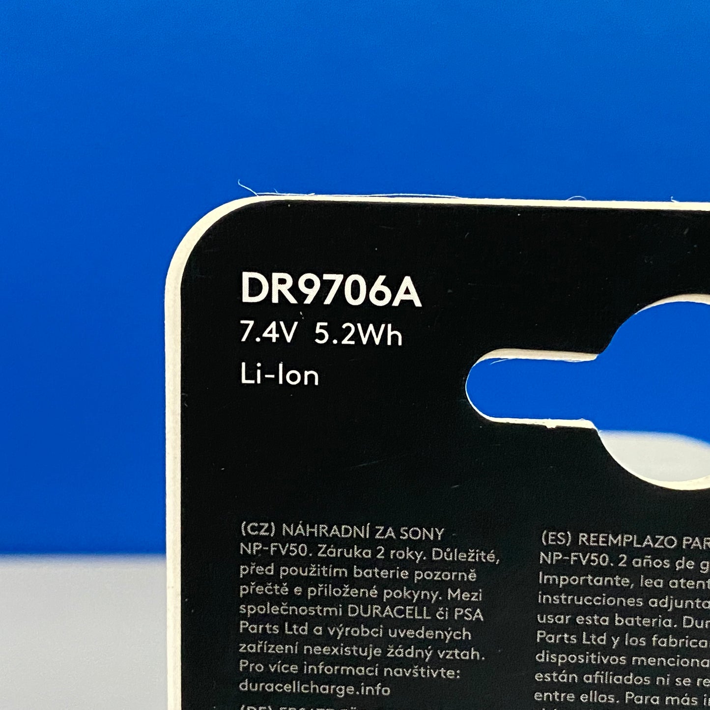 Bateria Duracell - Sony NP-FV50 (700mAh) - NOVA