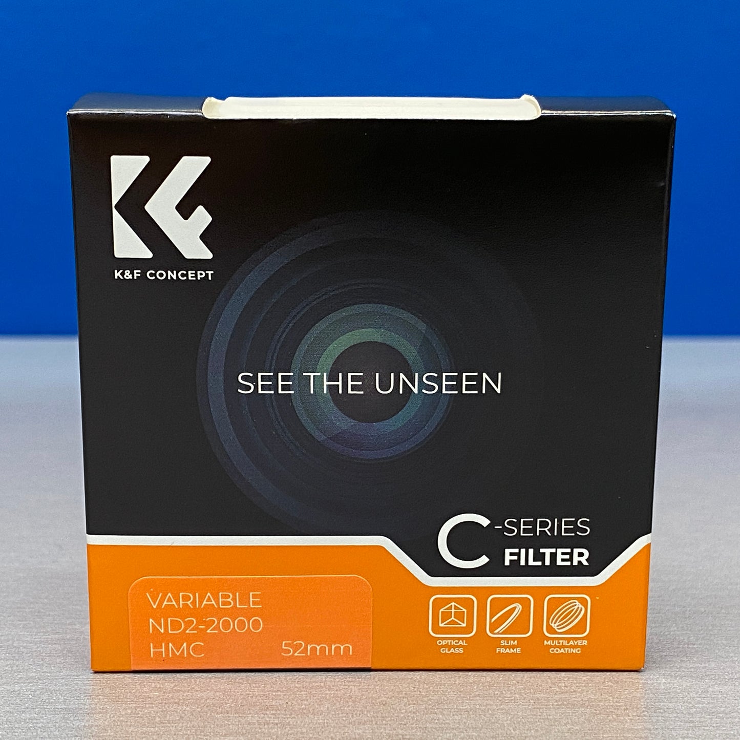 K&F Concept ND2-2000 Slim 52mm (Filtro ND Variável) - NOVO