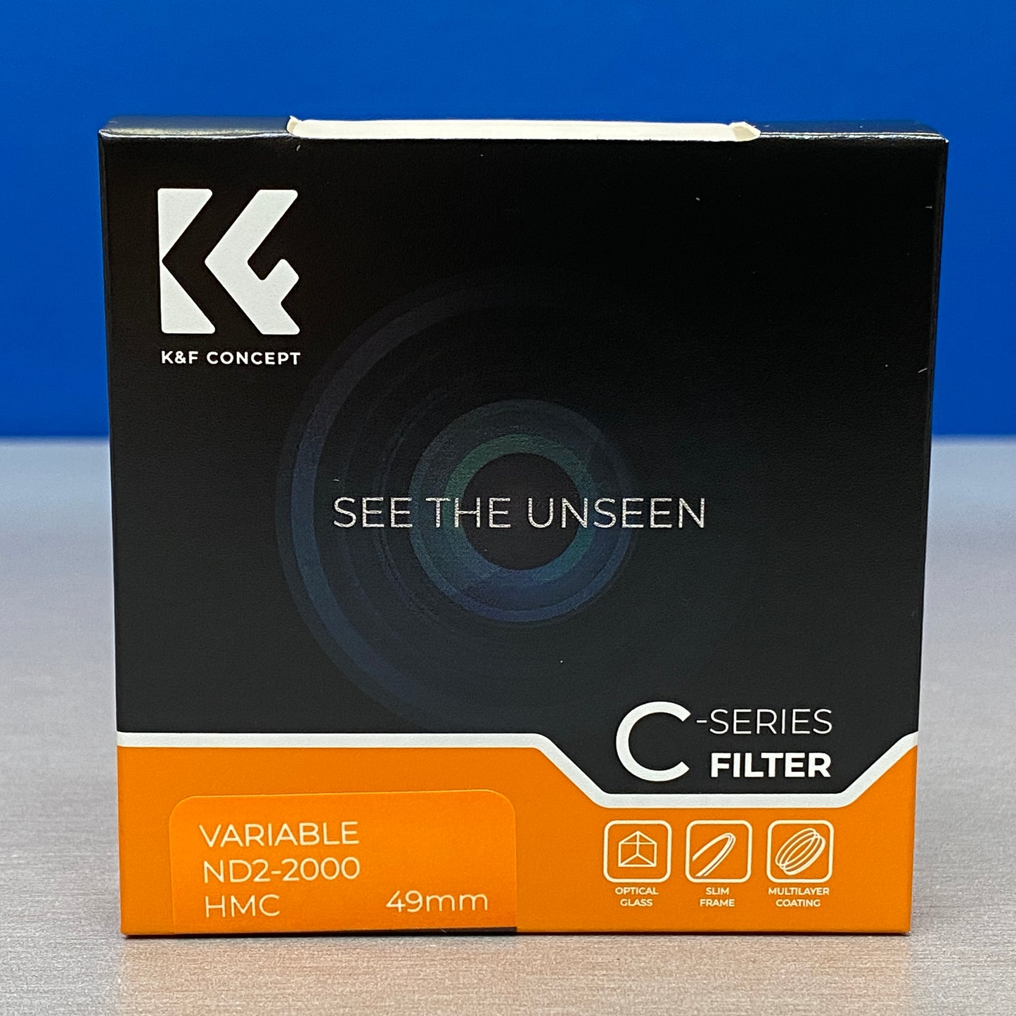 K&F Concept ND2-2000 Slim 49mm (Filtro ND Variável) - NOVO