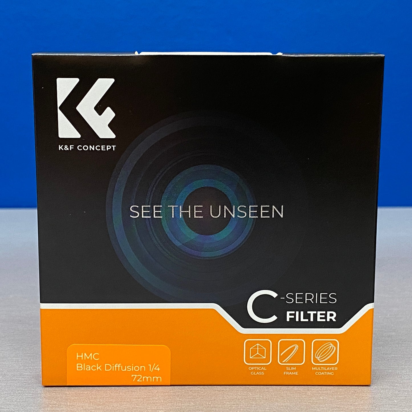 K&F Concept Black Diffusion 1/4 Slim 72mm (Filtro Black Mist) - NOVO