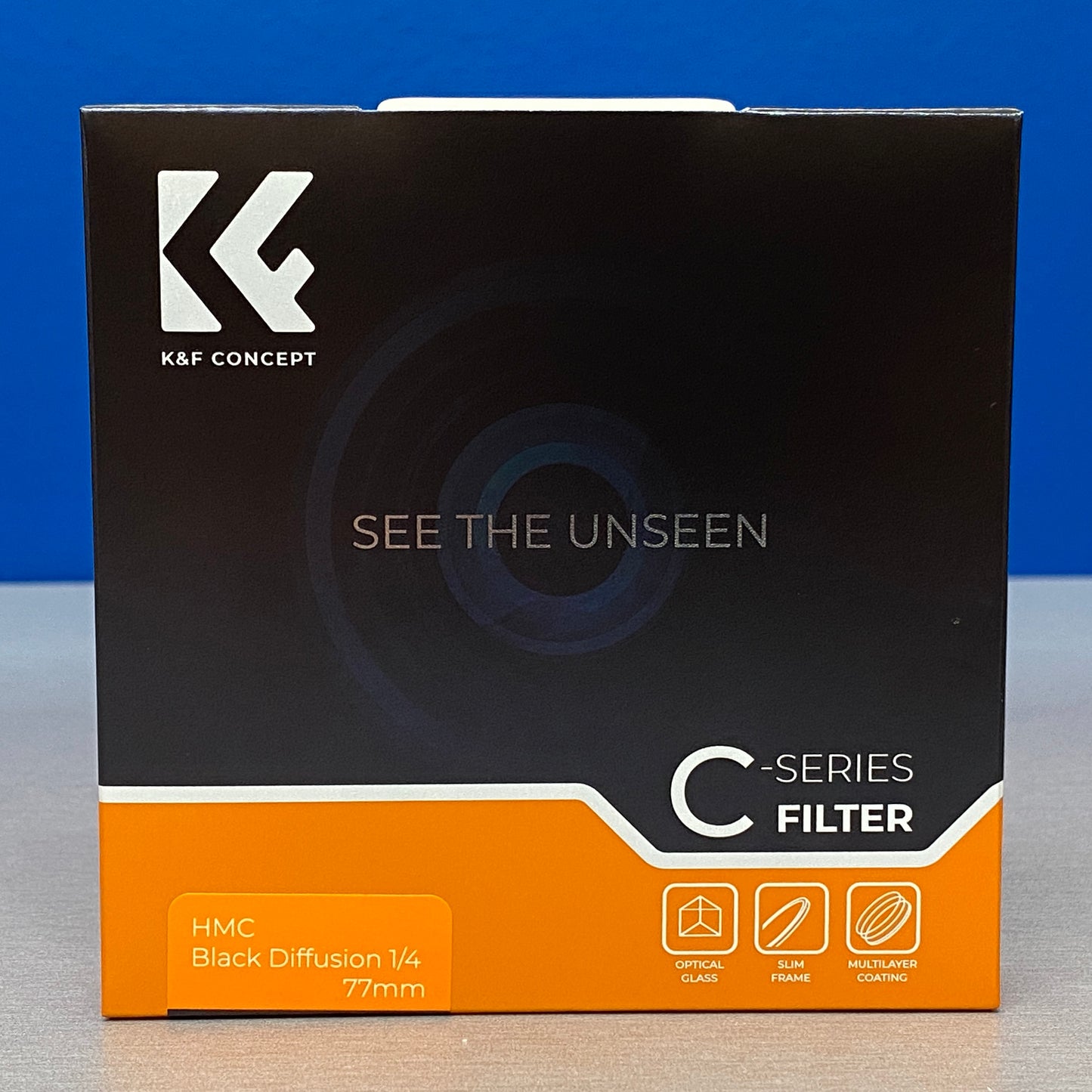 K&F Concept Black Diffusion 1/4 Slim 77mm (Filtro Black Mist) - NOVO