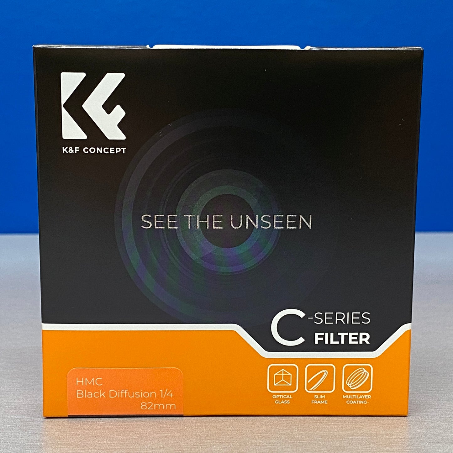 K&F Concept Black Diffusion 1/4 Slim 82mm (Filtro Black Mist) - NOVO