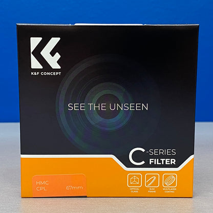 K&F Concept CPL Slim 67mm (Filtro Polarizador Circular) - NOVO