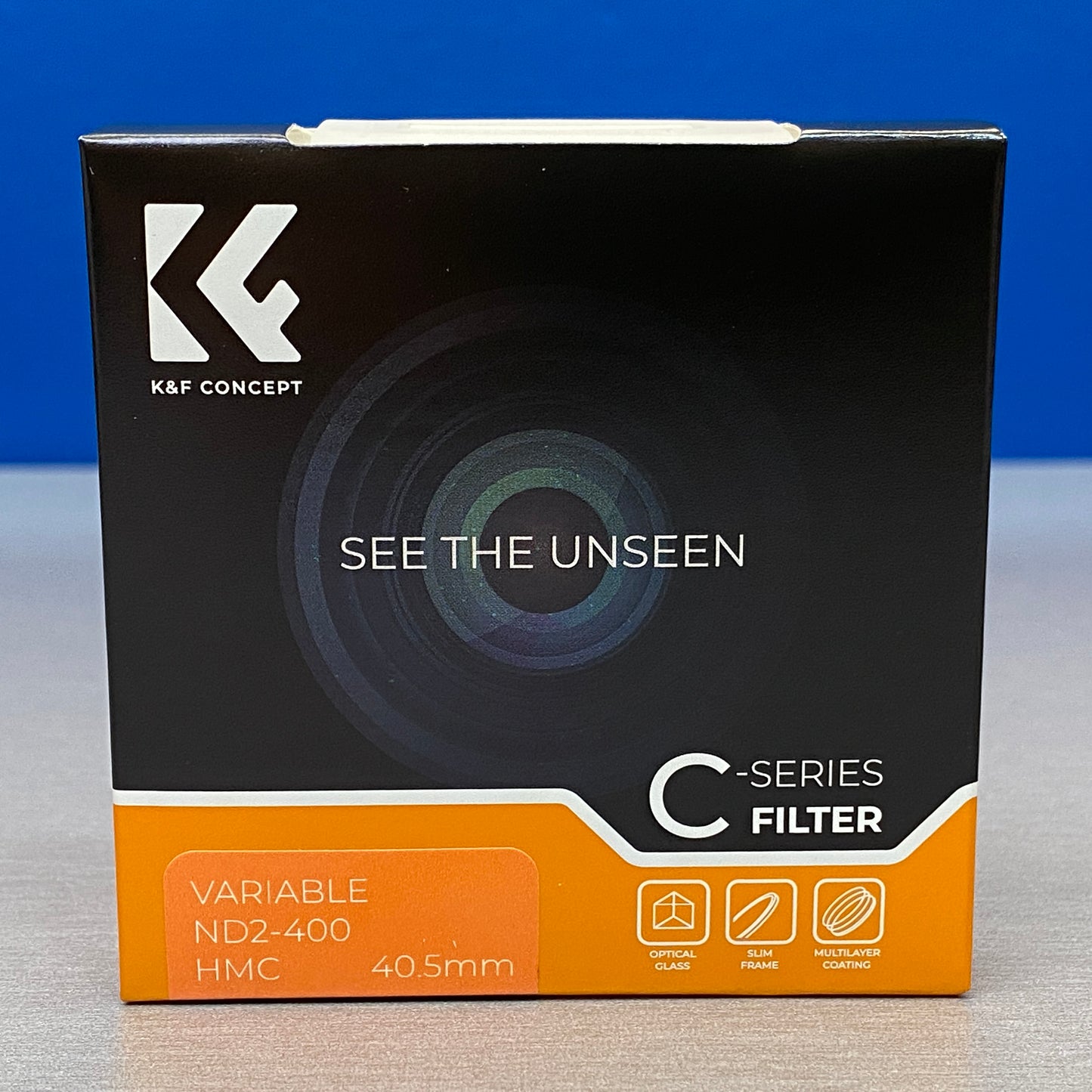 K&F Concept C-Series ND2-400 (Filtro ND Variável) - 40.5mm - NOVO