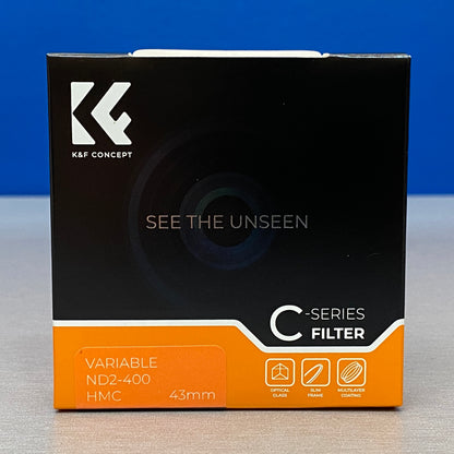 K&F Concept C-Series ND2-400 (Filtro ND Variável) - 43mm - NOVO