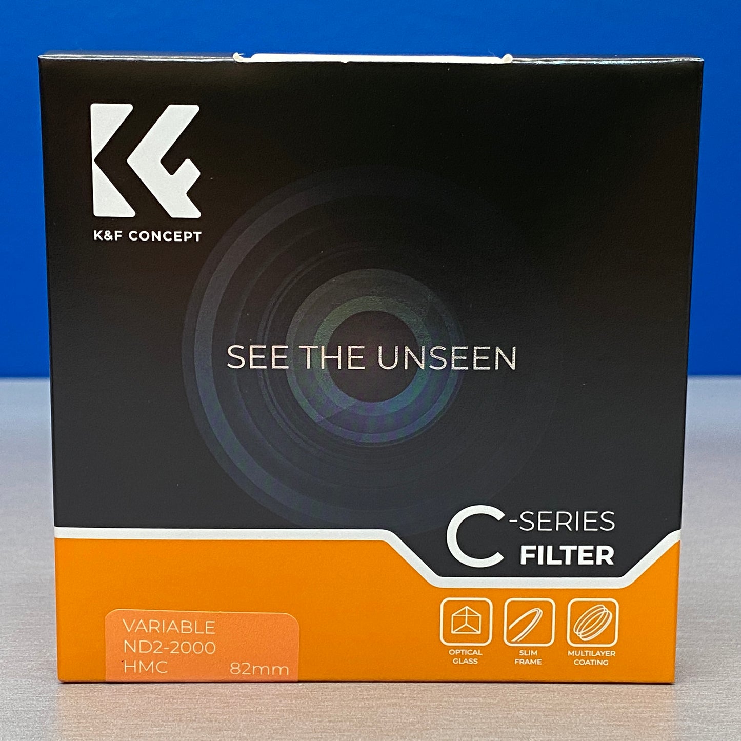 K&F Concept ND2-2000 Slim 82mm (Filtro ND Variável) - NOVO