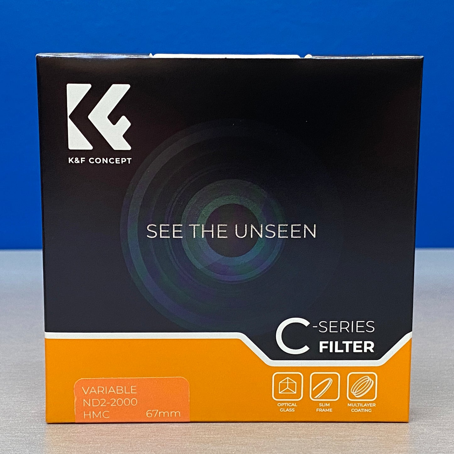 K&F Concept ND2-2000 Slim 67mm (Filtro ND Variável) - NOVO