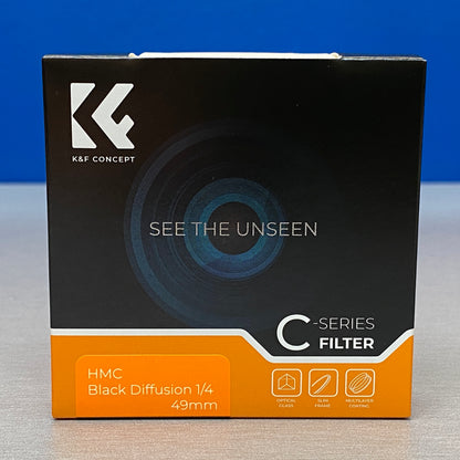 K&F Concept Black Diffusion 1/4 Slim 49mm (Filtro Black Mist) - NOVO