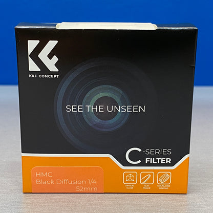 K&F Concept Black Diffusion 1/4 Slim 52mm (Filtro Black Mist) - NOVO