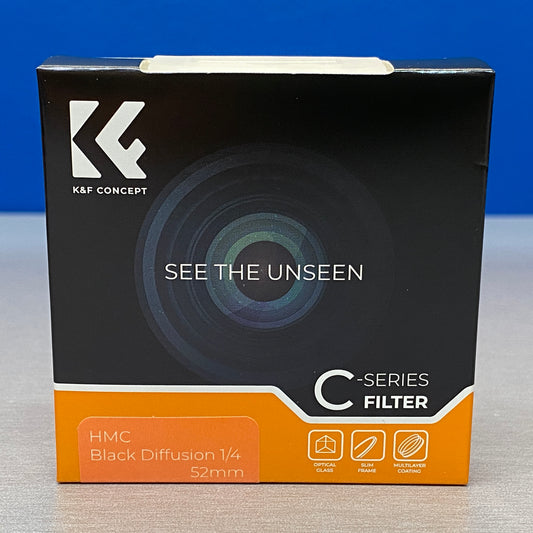 K&F Concept Black Diffusion 1/4 Slim 52mm (Filtro Black Mist) - NOVO